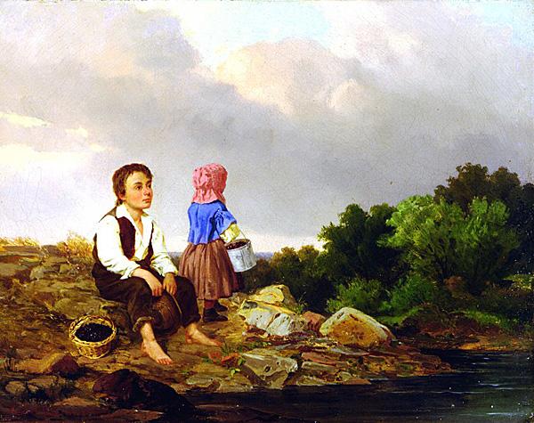 Carl Ludwig Brandt The Berry Pickers China oil painting art